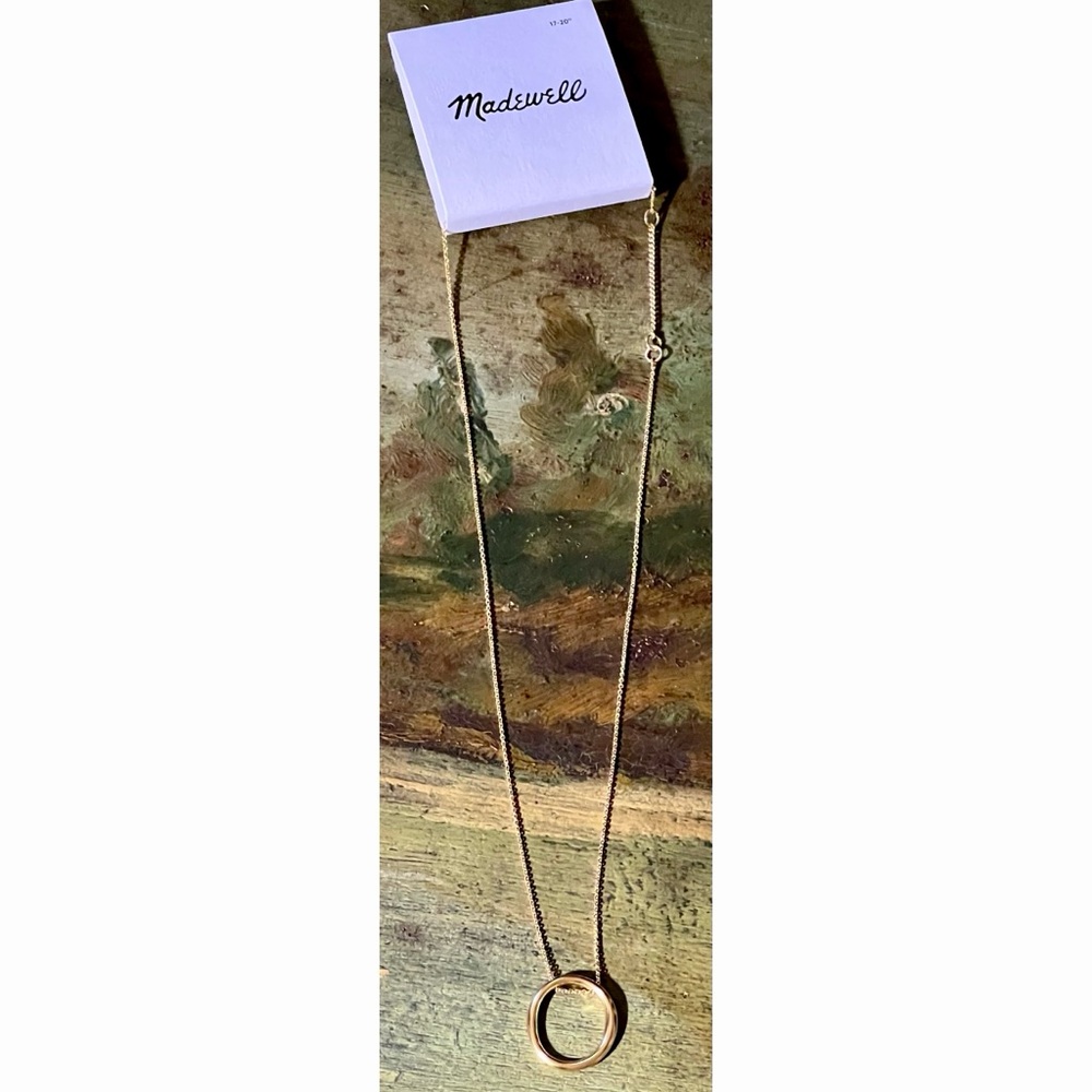 Madewell Gold Circle Adjustable Necklace